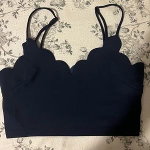 Cute blue crop top!